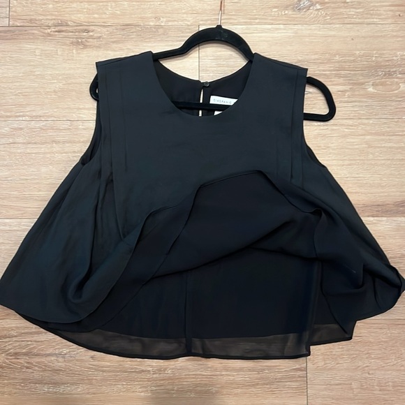 CIAOPANIC TYPY Sheer Layered Blouse, Black ONE Size - Picture 6 of 7
